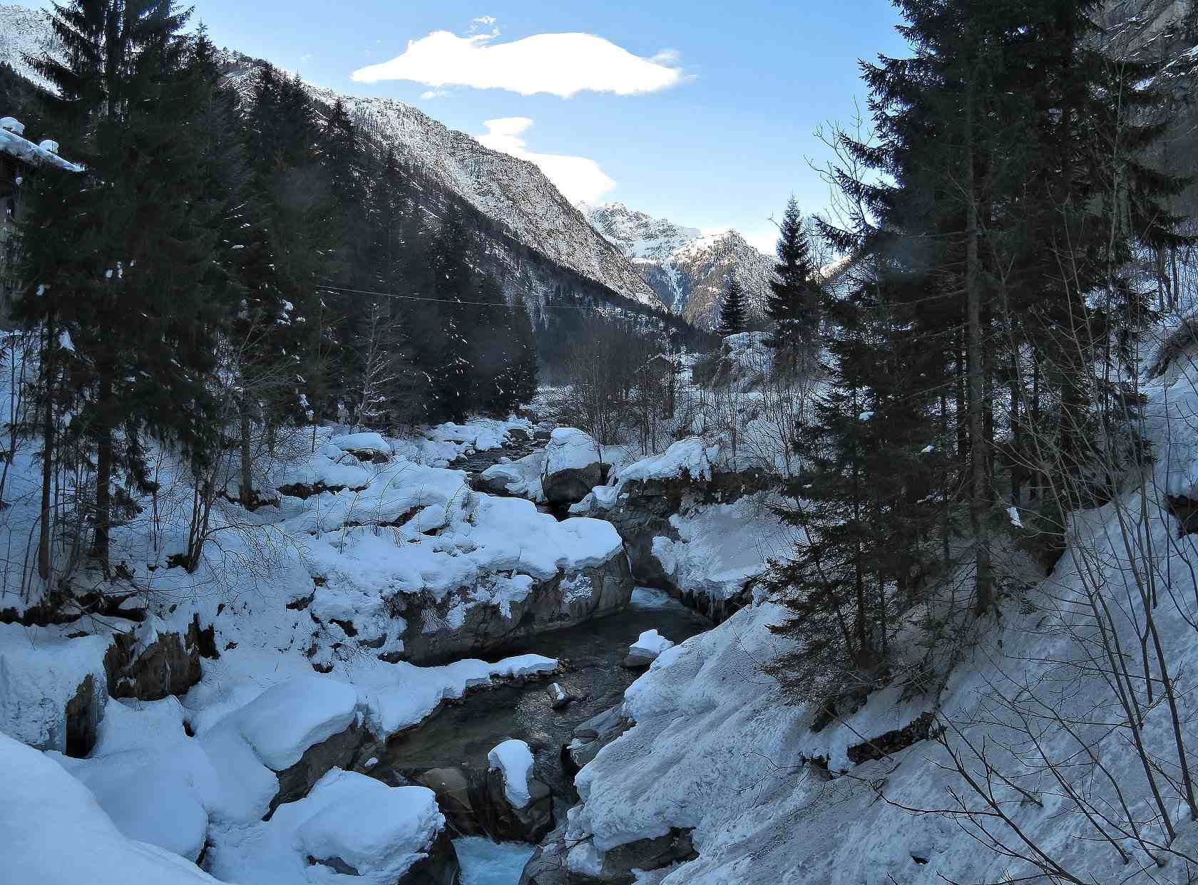 Nevicata in Valsesia